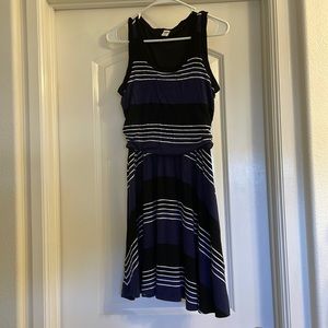 Old Navy Blue, Black, White striped dress ACT NOW!